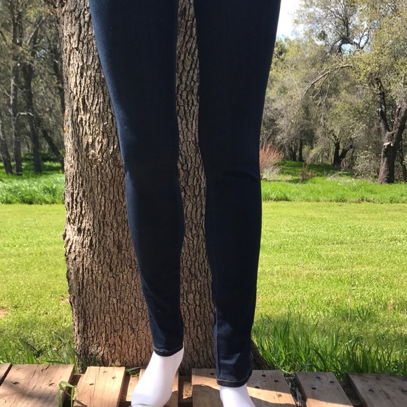 Fashion Nova | High Waisted Dark Blue Wash Jean - Picture 3 of 8